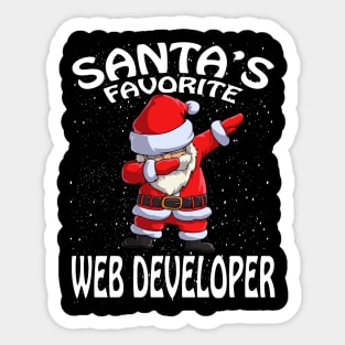 Santas Favorite Web Developer Christmas Sticker